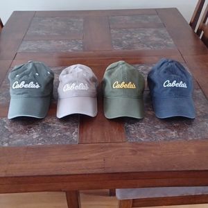 Cabelas baseball caps Lot of 4.